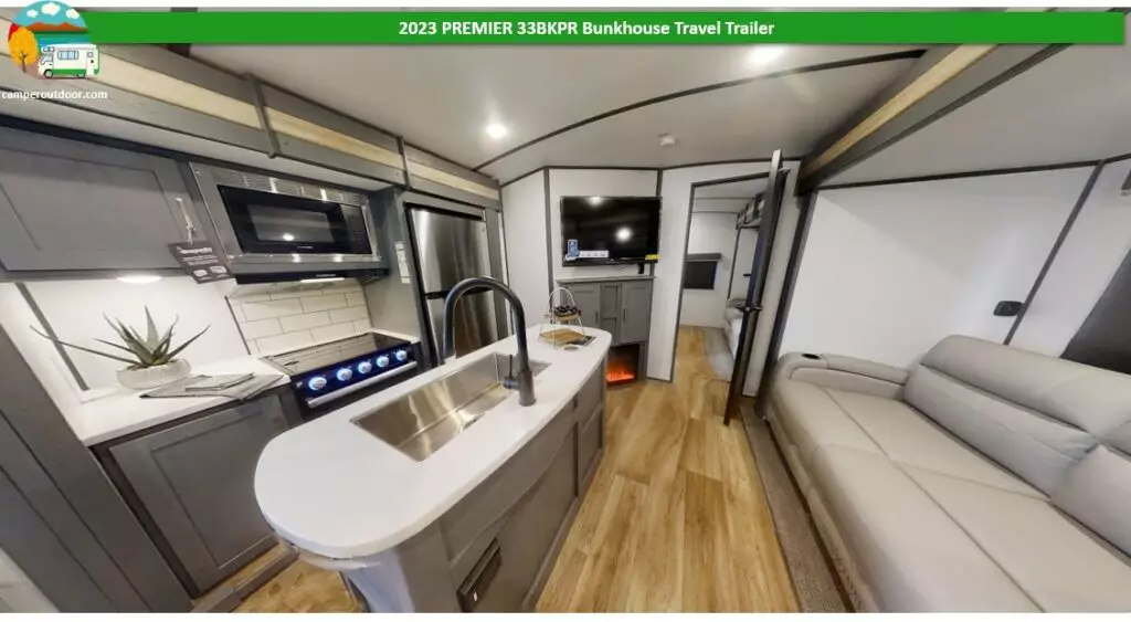 Best Bunk Room Travel Trailer 2023 1 ½ Bath Floor Plan review 